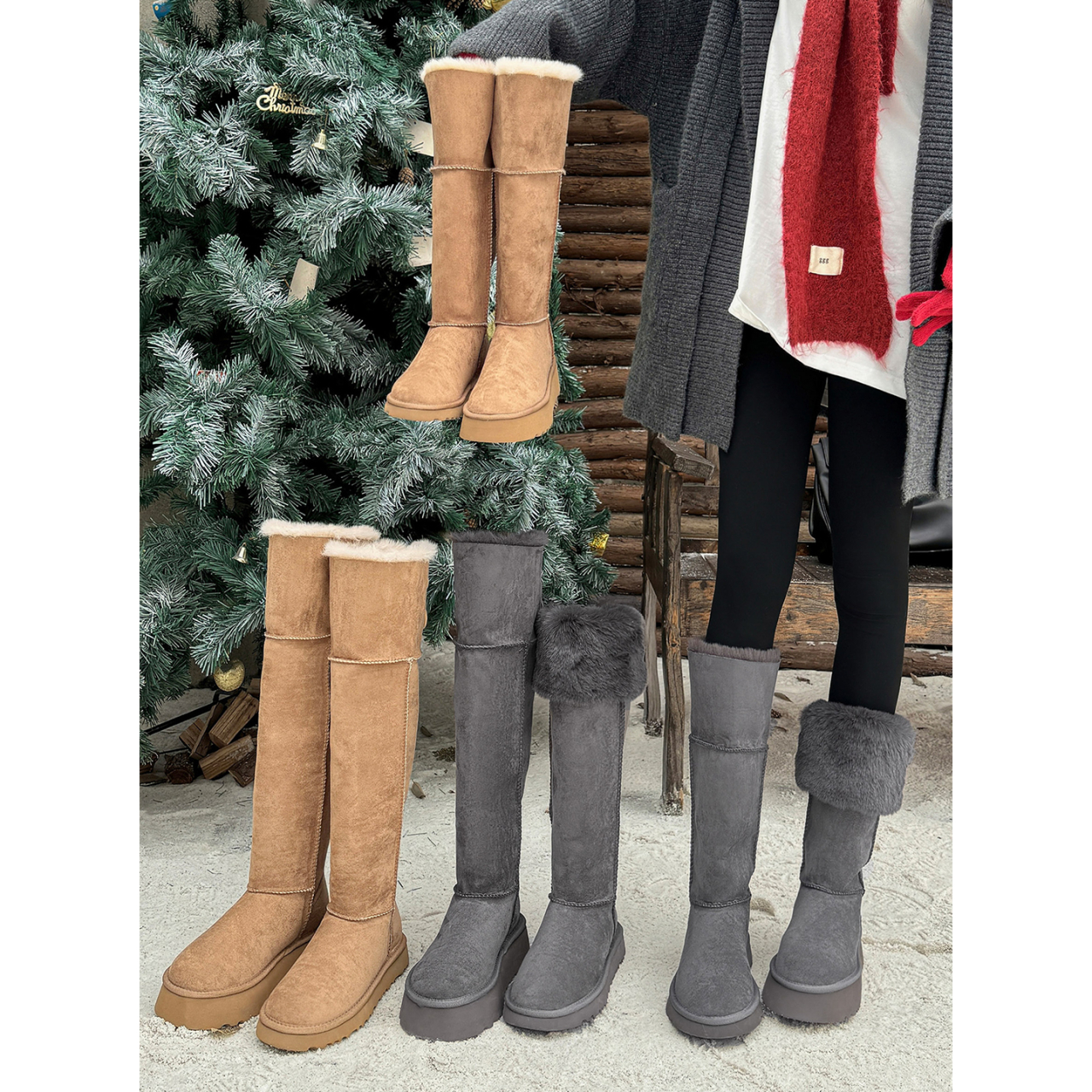 厚底加绒加厚保暖雪地靴