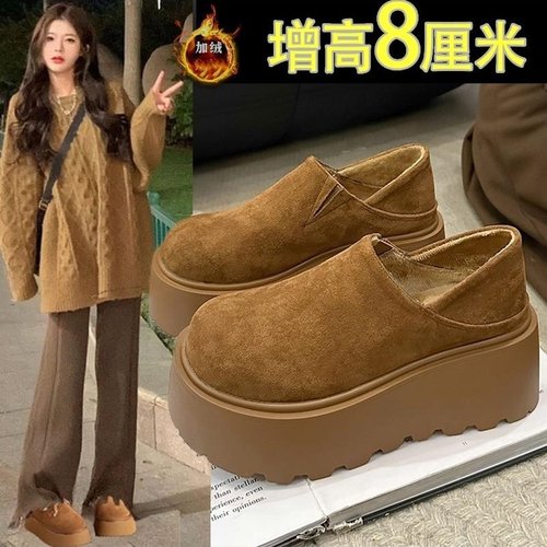 厚底增高勃肯鞋女鞋乐福鞋单鞋
