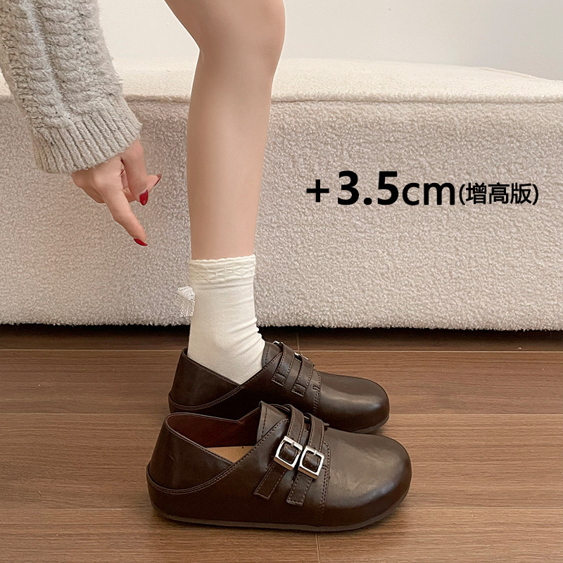 黑色小皮鞋女款单鞋2026年春季新款百搭两穿勃肯鞋休闲包头拖鞋女,女鞋,勃肯鞋/软木鞋,淘宝优惠券,粉丝福利购,淘宝优惠卷