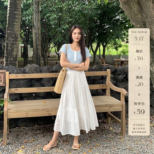 短袖韩系薄款简约棉女