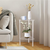 高透亚克力置物架浴室架三角架墙角置物架边几小户型客厅沙发茶几