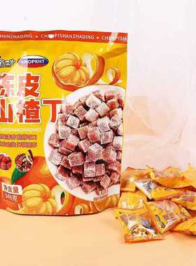 KNOPKHT熊三岁陈皮山楂果肉丁348g酸甜开味儿童学生解馋休闲零食