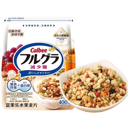 卡乐比减糖水果坚果麦片