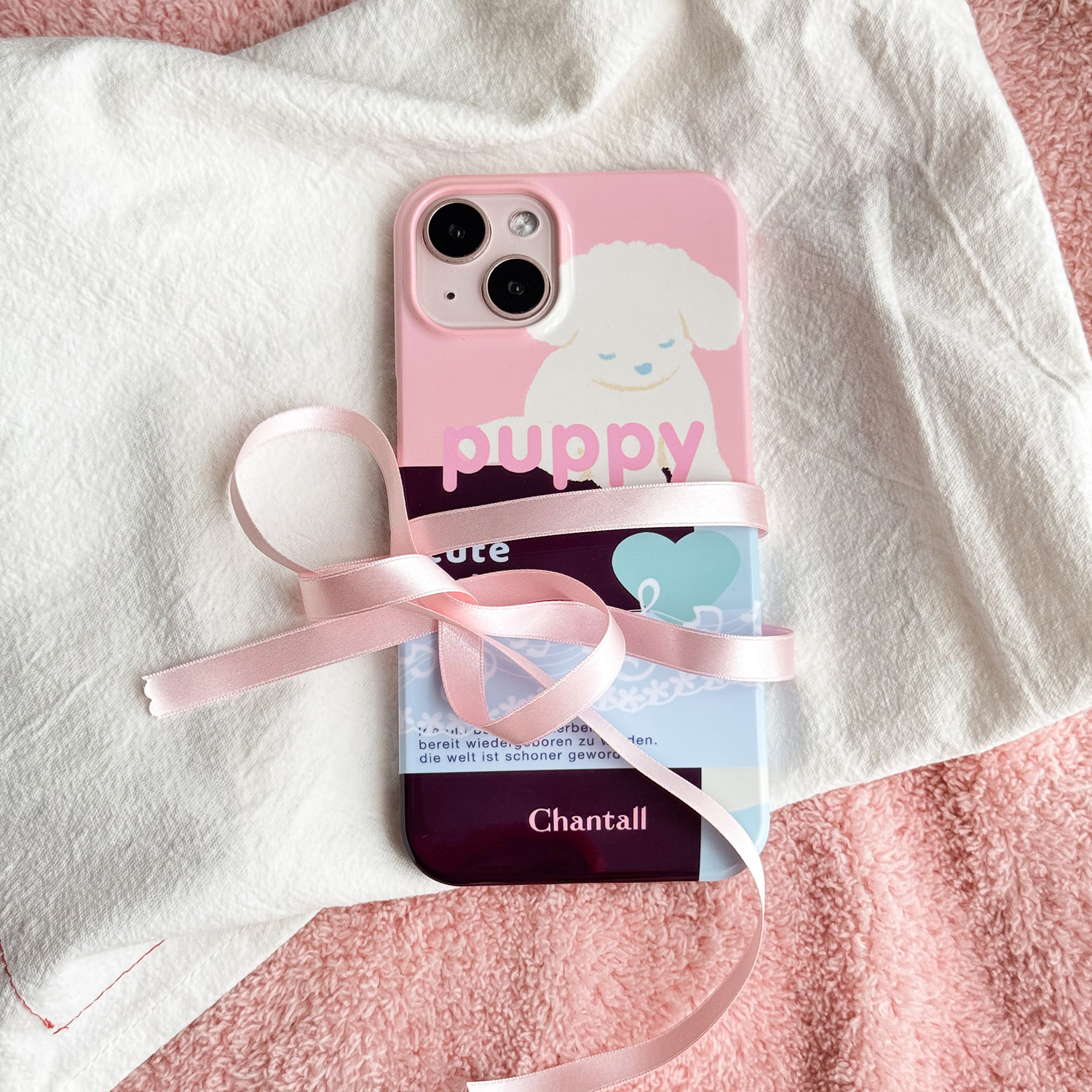 青桃原创手绘狗狗苹果15pro手机壳 粉色趣味少女感iPhone16保护壳 轻薄14pro可爱ins风17promax菲林手机壳,3C数码配件,手机保护套/壳,淘宝优惠券,粉丝福利购,淘宝优惠卷