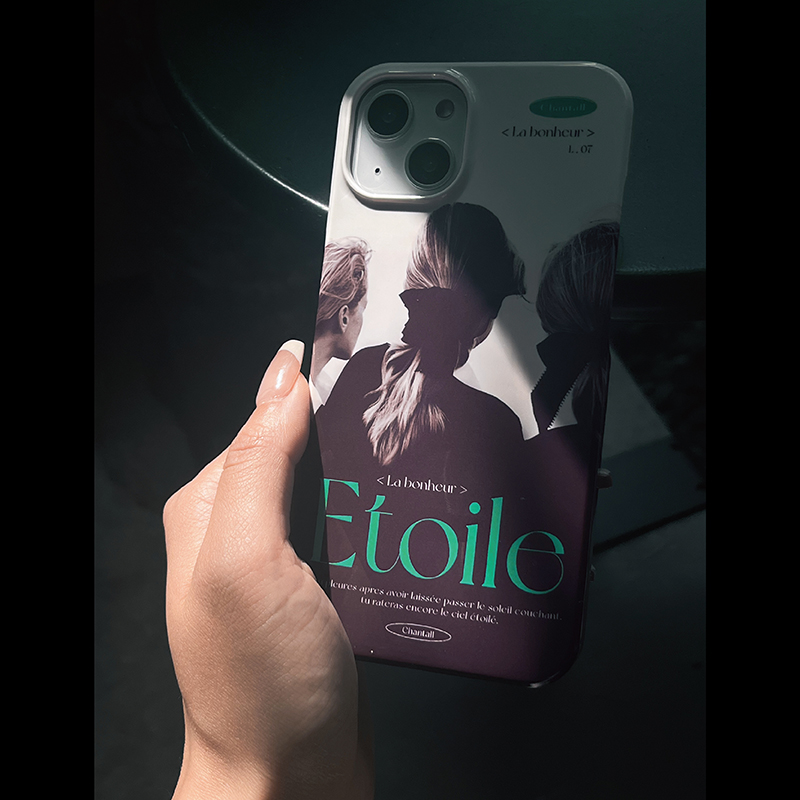 青桃苹果14pro菲林杂志感手机壳