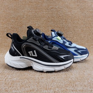 男中童舒适防滑运动鞋 网面透气休闲鞋 春秋季 38码 实体儿童鞋