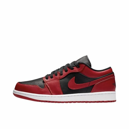 AIR JORDAN 1 AJ1 LOW黑红 反转禁穿 篮球鞋553558-606 断码特惠