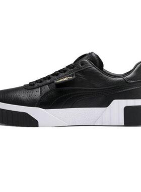PUMA Cali 厚底 低帮 板鞋 女款 黑白