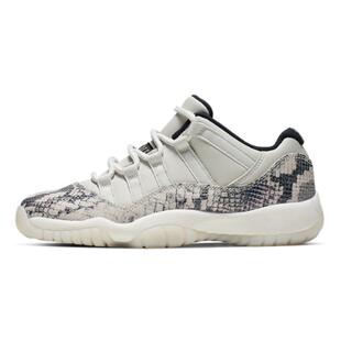 Jordan Air Jordan 11 Low Snakeskin Light Bone 低帮 复古