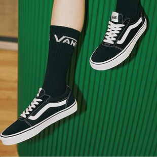 男女同款 万斯 轻便低帮板鞋 Active 黑白 Ward