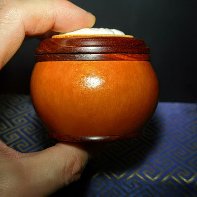 本长圆手捻葫芦蛉虫墩鸣虫茶叶罐