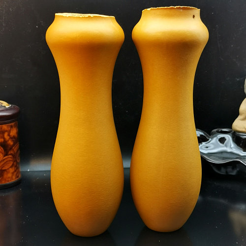 天一阁津门名家素模观音瓶棒子蝈蝈葫芦鸣虫用具胚子未镶口一对