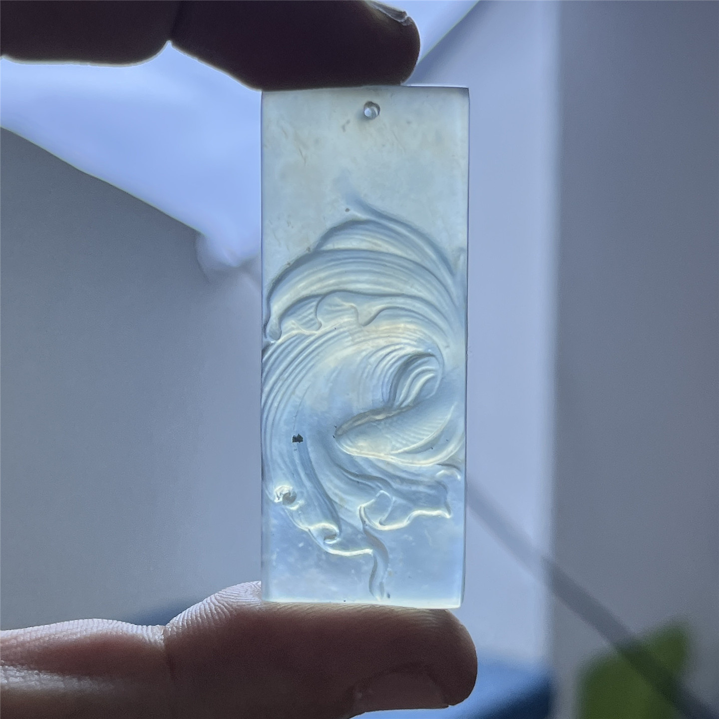 天然岫玉斗鱼吊坠保真仿古瑞兽