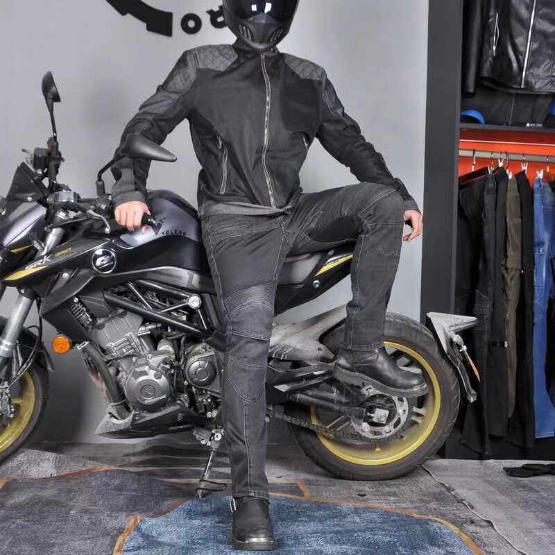 夏季网眼摩托车骑行服男女透气休闲机车骑行夹克外套防摔赛车服