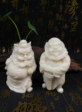 象牙果钟馗摆件家居饰品摆件办公车摆玄关博古架工艺品雕像