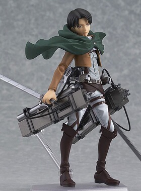 Figma 进击的巨人 三笠203# 艾伦207# 兵长213# 可动 手办模型