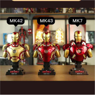 钢铁侠手办 半身像 MK43 MK42 MK7 可发光 1/4雕像 模型摆件