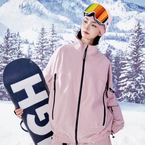 Drysnow 原创日系滑雪服套装平滑公园美式男女oversize防水压胶