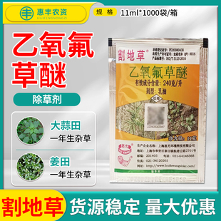 割地草240克/升乙氧氟草醚大蒜田森林苗圃一年生杂草农药除草剂