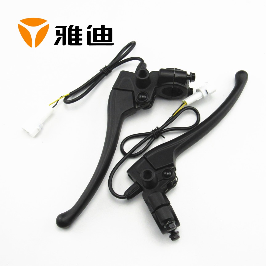 雅迪电动车欧博二代曼2.0手后刹DE3左侧鼓刹S9手柄手把镜座支架