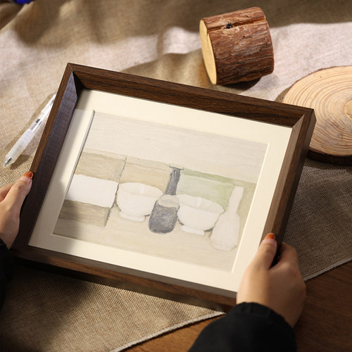 实木简约相框可摆可挂横竖通用