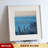 北欧简约相框铝合金画框挂墙正方形极简50厘米38定制装 裱框架60cm