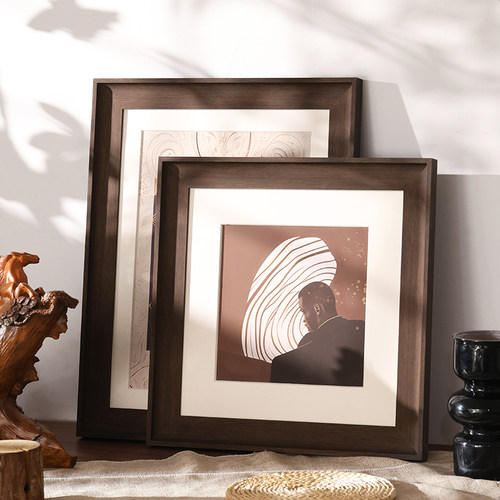 美式复古实木画框空框装裱相框