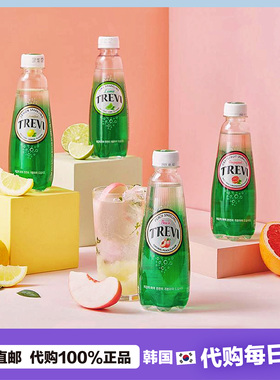【韩国直邮】乐天TREVI柠檬酸橙西柚原味苏打碳酸水500ml