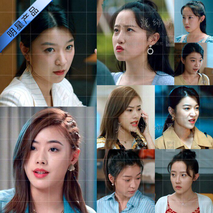 致命主妇同款耳环孙语涵艾青董昕赟朱小琴王莹张爱月几何2022新款