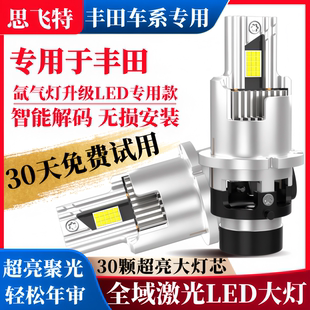 埃尔法 威尔法 普瑞维亚/大霸王 RX GS皇冠近光氙气灯升级LED大灯