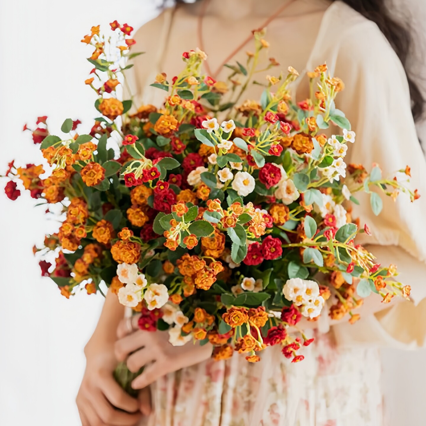 高档小蔷薇假花束仿真花月季玫瑰