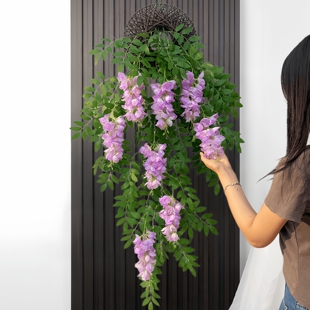 仿真灯笼吊兰绿植塑料假花藤条装饰花藤垂吊壁挂植物室内室外摆设