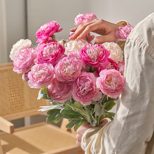 仿真露莲花假花摆设花束客厅装饰