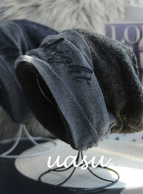 清仓~捡漏~到手chao值特价处理秋冬季女士加绒堆堆帽月子帽毛线帽