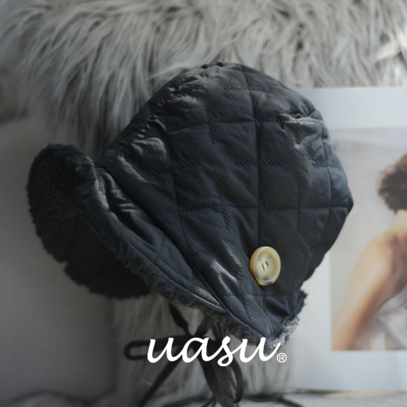 显脸小防风加绒羽绒帽减龄雷锋帽