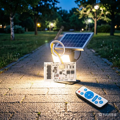 太阳能灯配件散件3.2V3.7V分体大功率控制板50W集成COB维修控制器