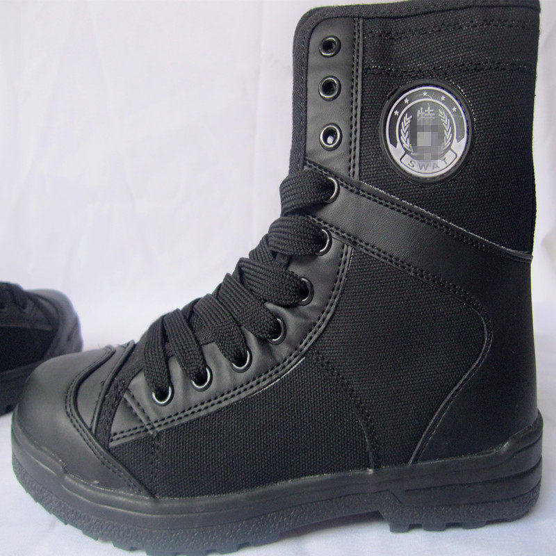 Boots militaires en toile - Ref 1402592 Image 1