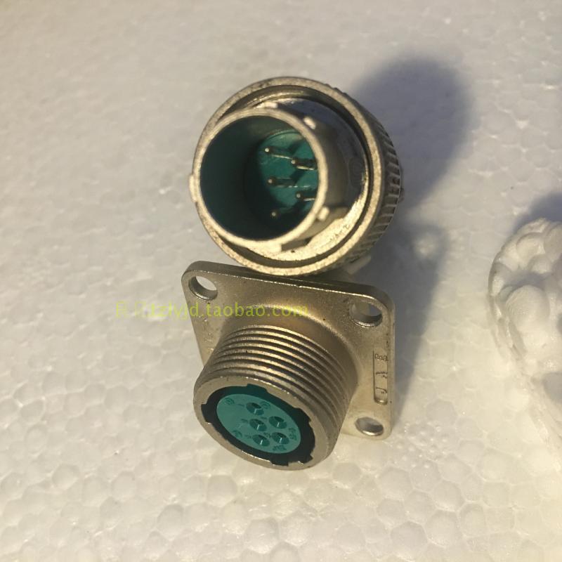 拆机JAE HRS圆形连接器 SRCN6A13-5P 013005 5芯 插头插座 连结器