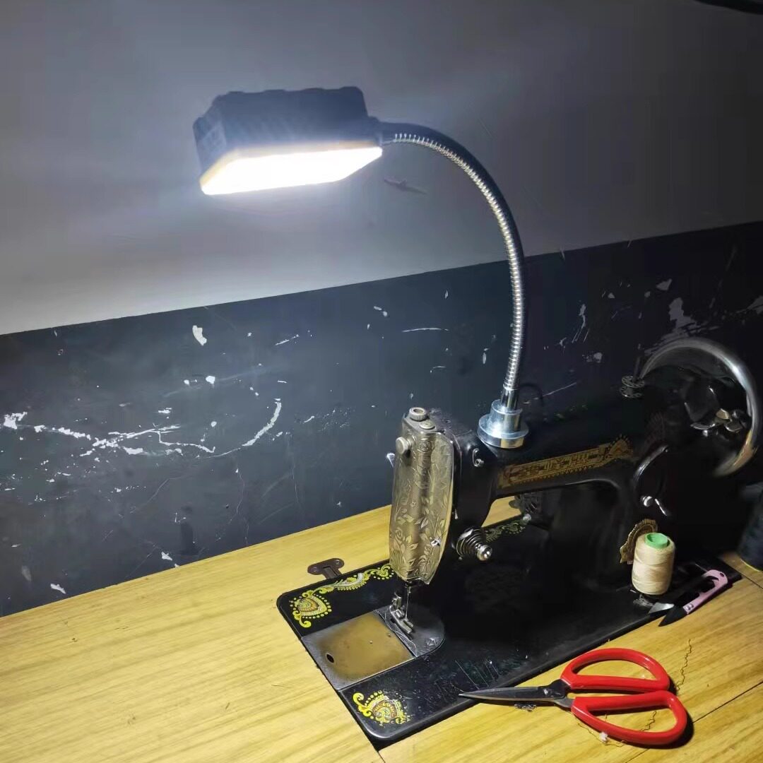 12瓦护眼强磁吸铁石机床工作台灯车床防水220V缝纫机可弯曲照明灯