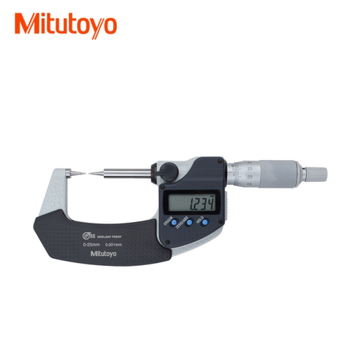 日本三丰Mitutoyo数显外径双尖头千分尺0-25mm 342-251螺旋测微器
