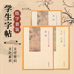 学生字帖 手抄本简体横排生僻字加拼音 诗经论语大学中庸传统文化
