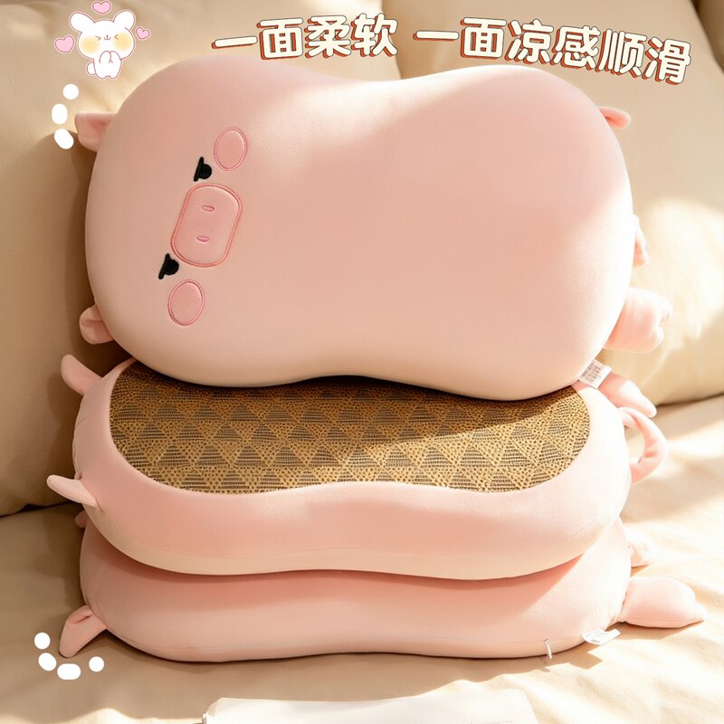 小粉猪趴睡午睡枕办公室午休神器