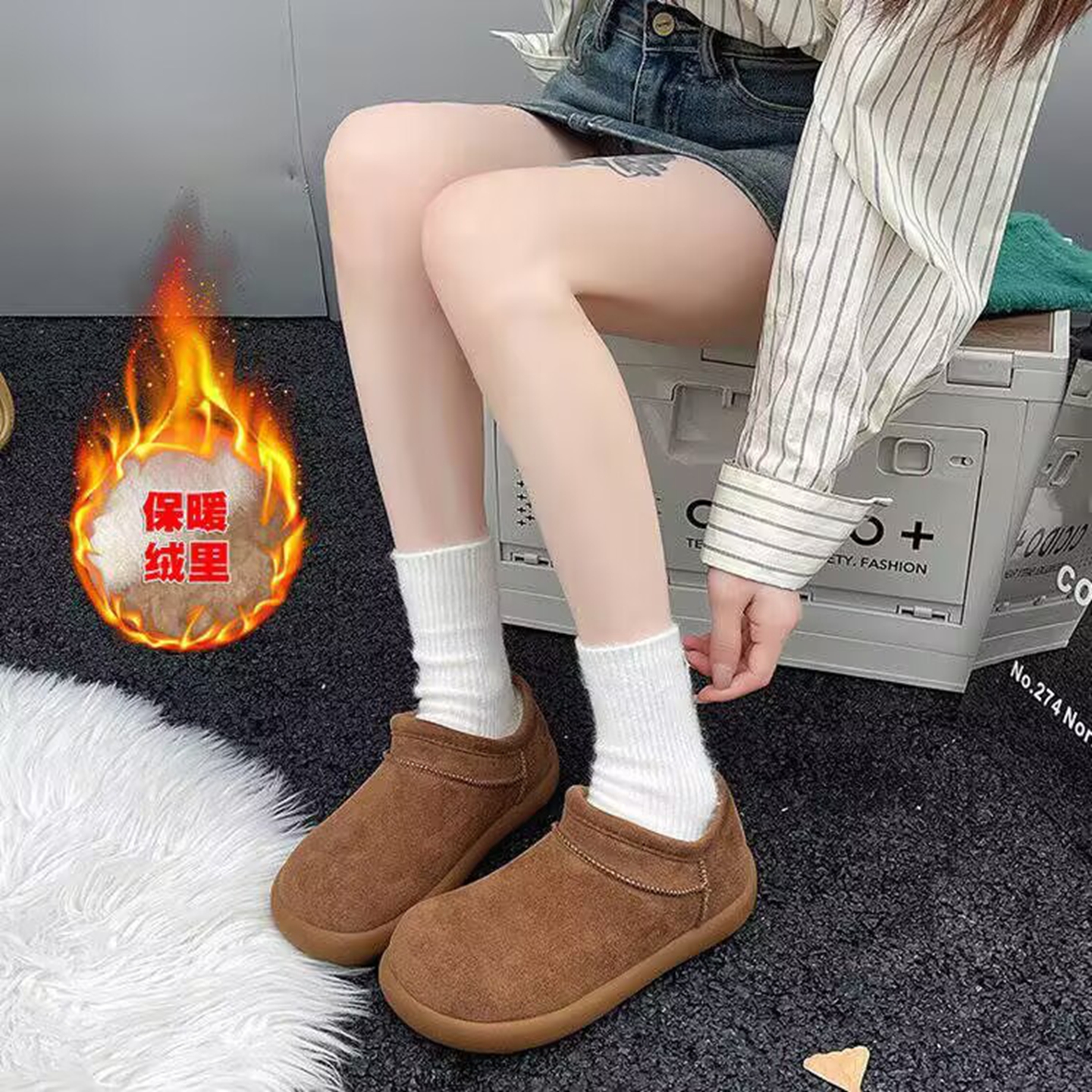 2025新款勃肯安德鲁袋鼠雪地靴女