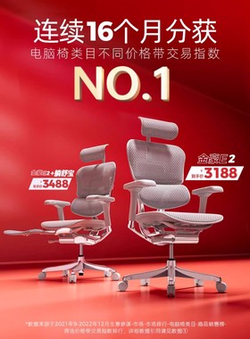 保友新款金豪E2/PRO人体工学办公电脑椅透气网布椅护腰联友