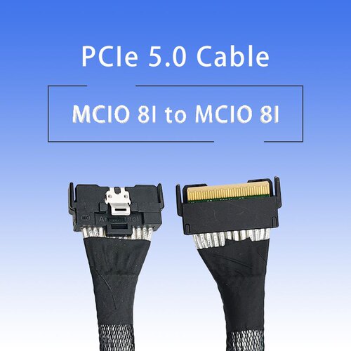 MCIO 8I to MCIO 8I 支持PCIe5.0 SAS/SATA 75CM高速线缆