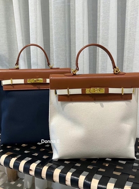 韩国东大门代购cona2023新款搭扣帆布大容量立体双肩包背包女简约