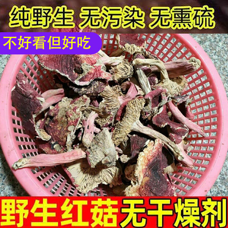 新货武夷山红菇干货野生正宗蓝底香菇类