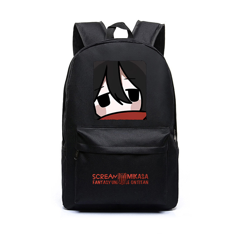 进击的巨人三笠同人大容量潮牌男女双肩包学生背包书包初高中包包
