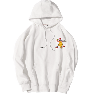 秀洛像素画dc电影小丑周边同款衣服秋冬加绒连帽套头卫衣秋冬加绒