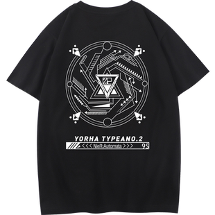 秀洛2B小姐姐生命体半袖尼尔机械纪元短袖T恤男女 steam游戏周边